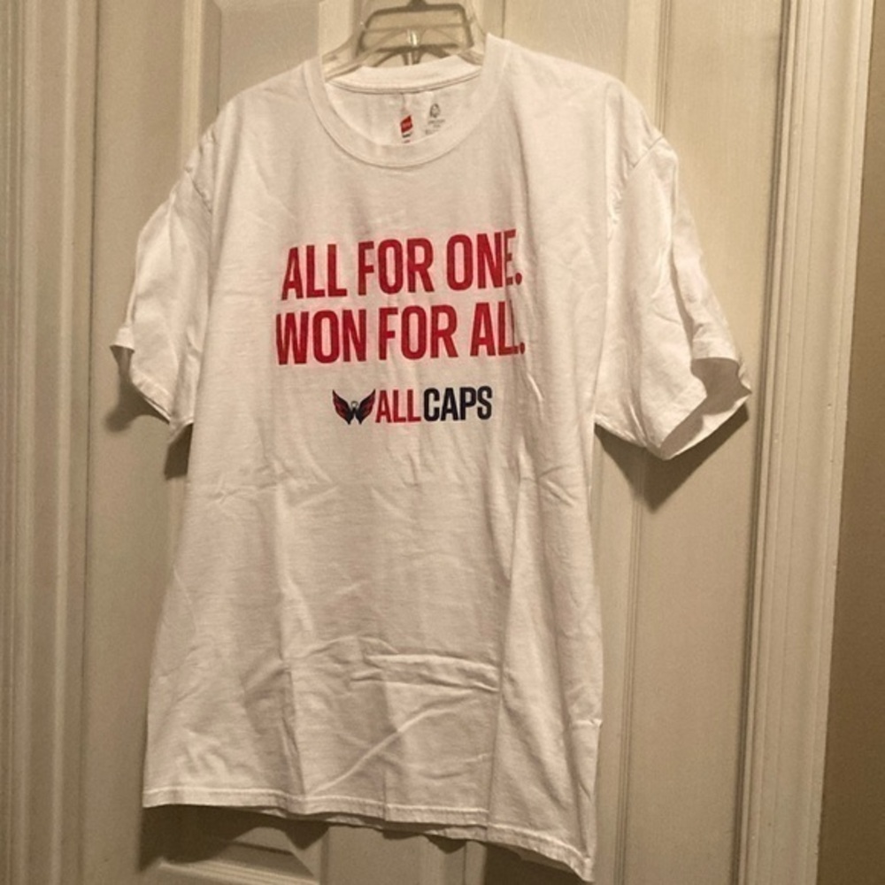 All for one. Won for all. 2018 Capitals Shirt
